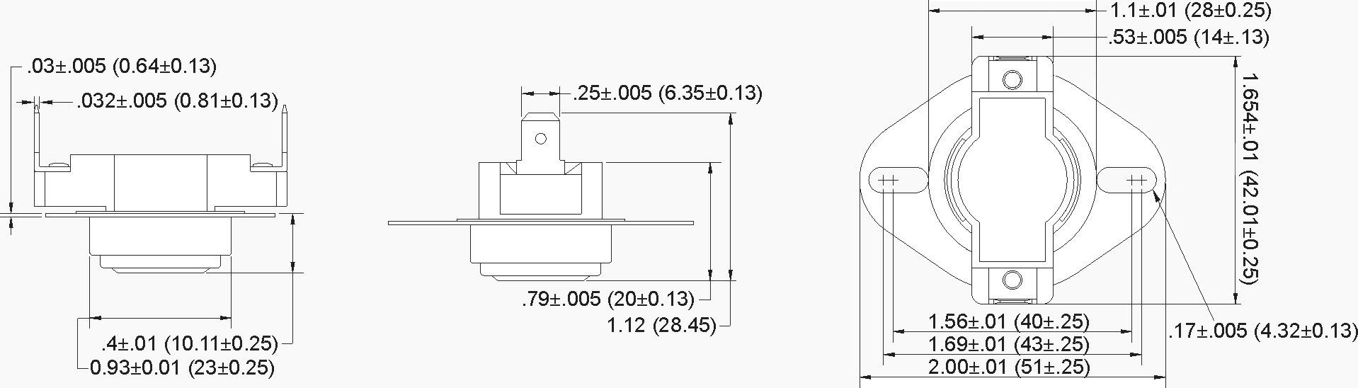 Disc Thermostat Drawing